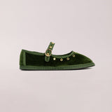 MARY JANE STUDS GREEN SOLDIER - SVETI STEFAN