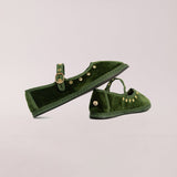 MARY JANE STUDS GREEN SOLDIER - SVETI STEFAN